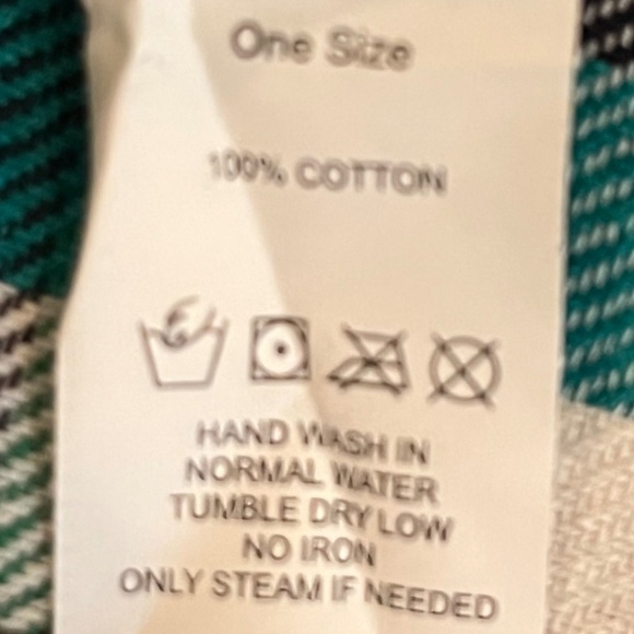 NWT PrettyLittleThings Green Check Oversized Long Sleeve Dad Shirt; One Size - Picture 10 of 10